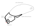 Het circuit in 1994 (grijs) en 2002 (zwart)