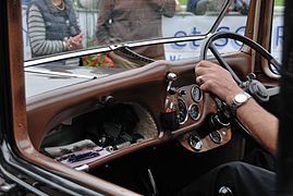 Intérieur de la limousine Chalfont Sixteen 18 hp 1936