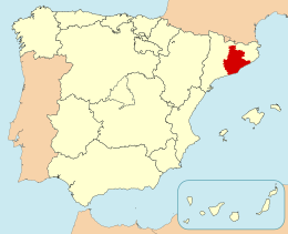 Provincia di Barcellona – Localizzazione