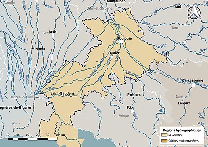 Les Haute-Garonne est dans la région hydrographique « Garonne ».