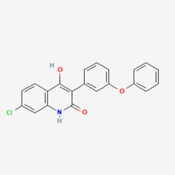 7-chloro-4-hydroxy-3-(3-phenoxyphenyl)-1H-quinolin-2-one