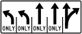 R3-H8ec Lane Use Control Sign (L-L-T-T-TR)