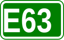 Zeichen der Europastraße 63