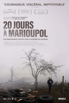 Affiche française du film 20 jours à Marioupol