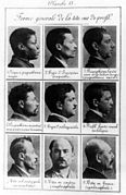 Types criminels. Planche parue dans Identification anthropométrique (1893).