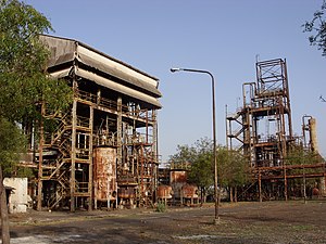 di verlosse Union-Carbide-Fabrik z Bhopal