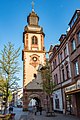 Kirchturm der Sandkirche, Rest des Stadttores im unteren Turmteil weitere Bilder