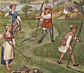 Fenaison, bréviaire des Grimani, Juin. Simon Bening, vers 1510