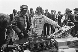 Met meervoudig 500cc-kampioen Kenny Roberts tijdens de GP van Nederland van 1980.