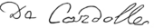 signature d'Augustin-Pyramus de Candolle