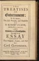 Declaraci�n de Derechos de 1689 y Dos tratados sobre el gobierno civil, de John Locke, 1689.