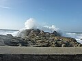 La tempête du 5 février 2014 à Saint-Guénolé : vagues dans les rochers de Saint-Guénolé 4