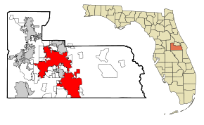 Location in Orange County and the state of Florida