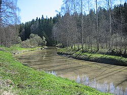 Rekijoen keskijuoksua Kiikalan Hirvelässä