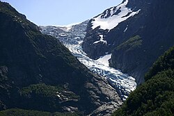 Bondhusbreen, a Folgefonna egyik oldalága.