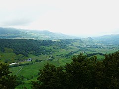 La vallée vue depuis le col de Serre.