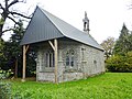 La chapelle Saint-André, recouverte d'un toit provisoire.