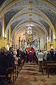 Mise en place de la cérémonie pour la messe