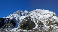 Vista delle montagne che cingono Oyace