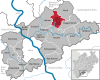 Lage der Gemeinde Neunkirchen-Seelscheid im Rhein-Sieg-Kreis