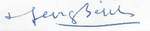 Signature de Georges Béjot