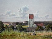 �Vester Egede Kirke�, maleri fra 1832