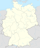 Deutschlandkarte, Position der Stadt Rothenburg/Oberlausitz hervorgehoben