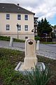 Halbmeilenstein Beierfeld nach der Restaurierung