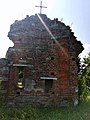 Veduta dei resti del muro interno del battistero della pieve di San Giovanni a Monteu da Po