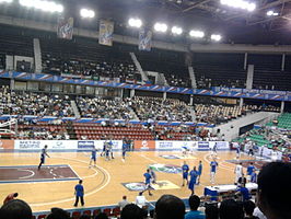 Een basketbalwedstrijd in het de PhilSports Arena (2011)