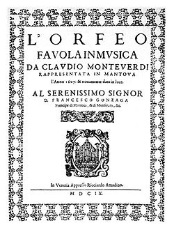 L'Orfeo Frontispiece