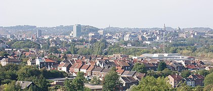 Vue sur le Pays de Charleroi depuis Couillet.