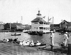 Le clubhouse de Newport en 1890.