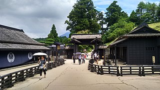 Reconstitution du point de contrôle (ou sekisho (关所?)) de Hakone.