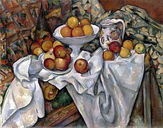 Nature morte aux pommes et aux oranges (1895-1900), huile sur toile (73 × 92 cm), musée d'Orsay (Paris).