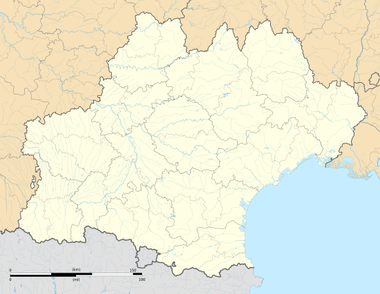 Carte des a�roports de la R�gion Occitanie