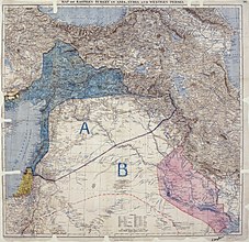 29 Nisan 1916'da Britanya ve Fransa arasında imzalanan Sykes-Picot Anlaşması ile Sevr'de yer almayan Fransa'nın etki alanı