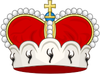 Mediatised F�rsten headpiece used in heraldry.