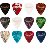 Celluloid Medley Picks, 351er Form - 12er Pack - Multi-Color