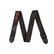 Logo Straps - Black with Red Logo