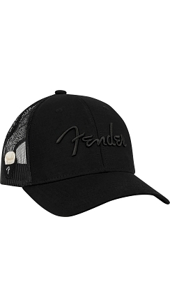 Fender® Snap Back Pick Holder Hat, Black - 