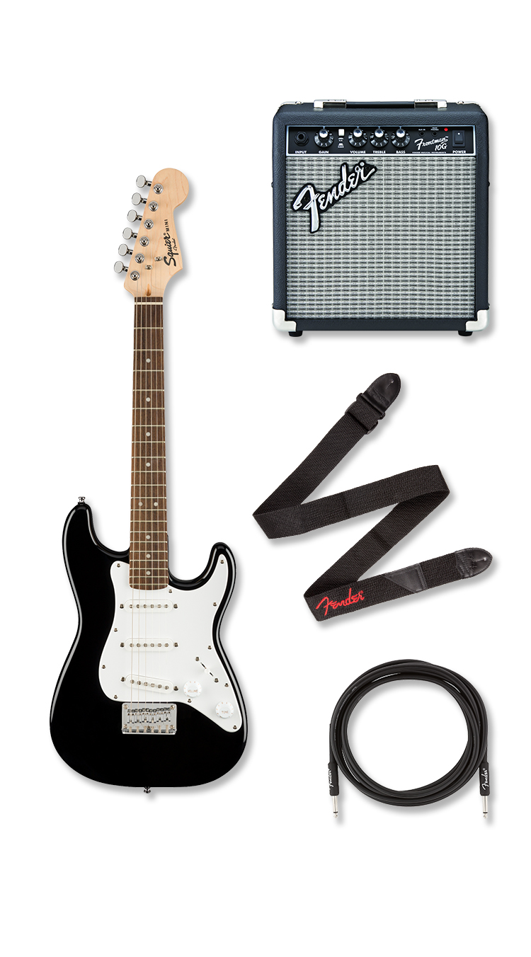 Squier Mini Stratocaster Bundle, Black