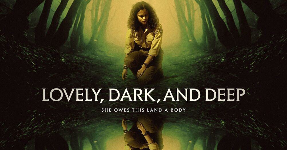 Review: Lovely, Dark, and Deep, a horror film about a park ranger (Barbarian's Georgina Campbell) investigating her sister's disappearance