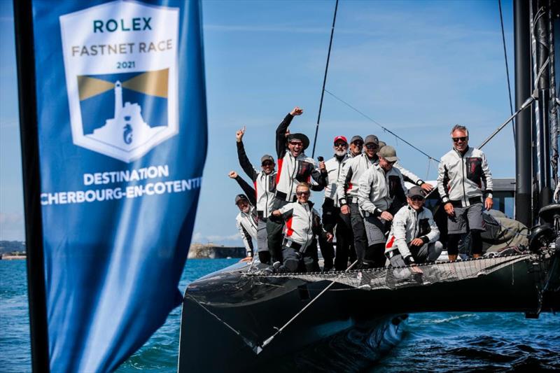 The fastest sailor on the planet, Australian Paul Larsen leads an all-star cast on Allegra - Rolex Fastnet Race - photo � Paul Wyeth