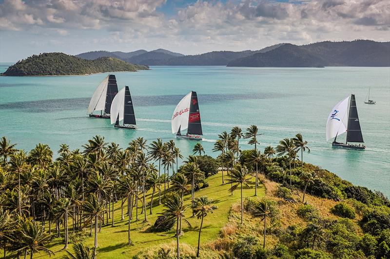 Division 1 at Hamilton Island Race Week heading off on the Nautilus Marine Insurance Classic Long Race - photo � Salty Dingo