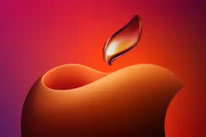 Apple's Diwali promotional logo with vibrant colors.